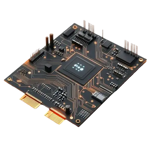 Custom ASIC design showing application-specific integrated circuit architecture